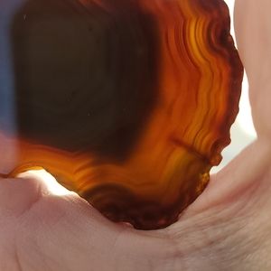 Brazilian Agate Belt Buckle 80s